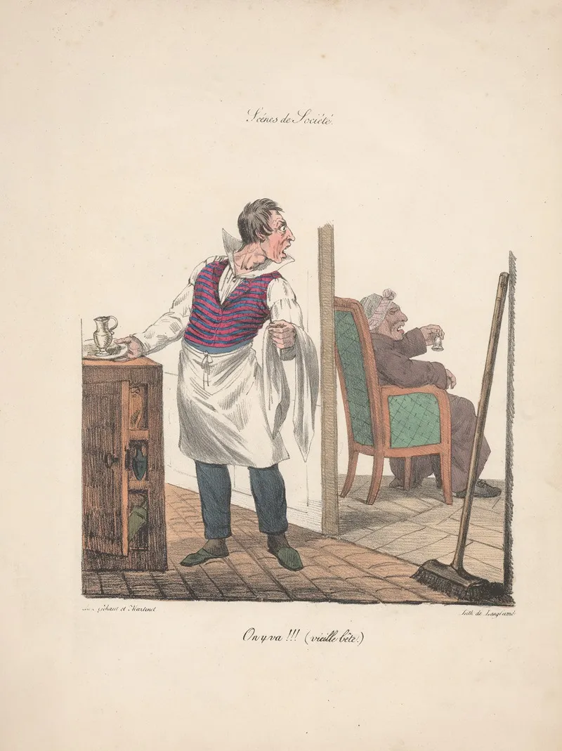 Recueil Des Scenes Familieres Et De Societe De Paris Pl 02 Wall Art by Edmé Jean Pigal - High-Resolution Digital Print