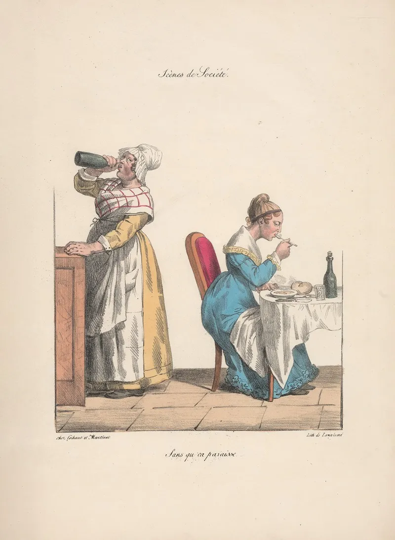 Recueil Des Scenes Familieres Et De Societe De Paris Pl 03 Wall Art by Edmé Jean Pigal - High-Resolution Digital Print