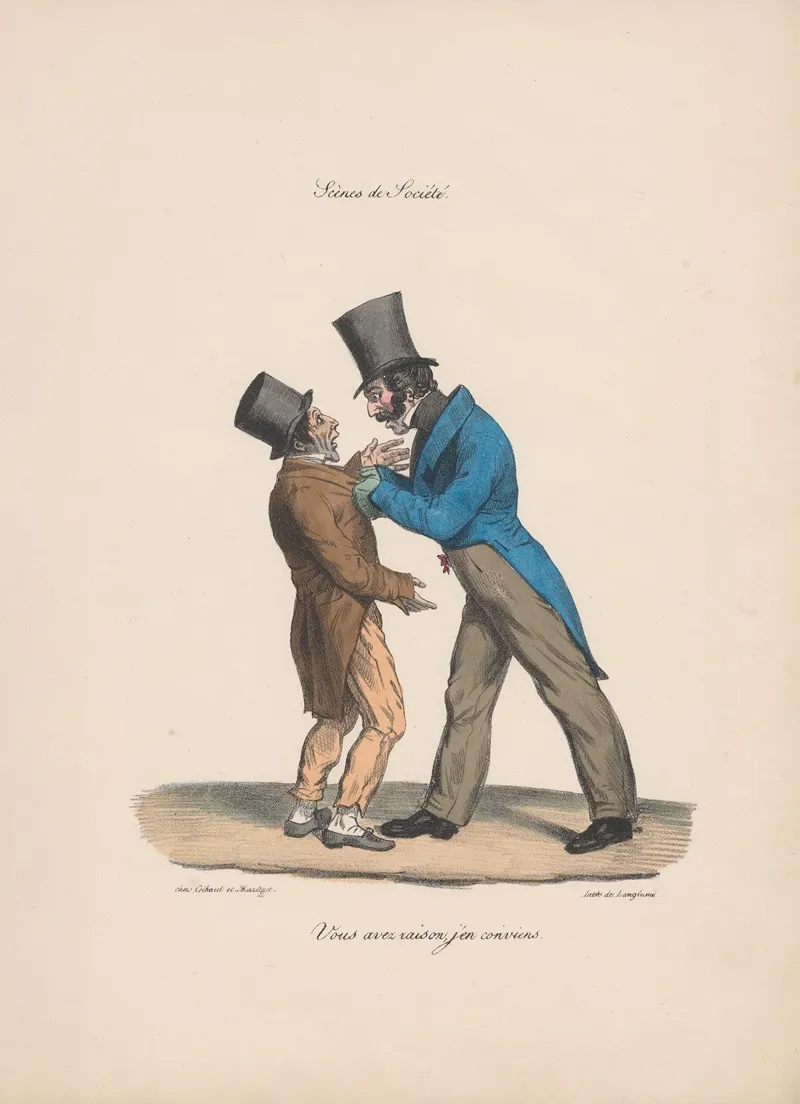Recueil Des Scenes Familieres Et De Societe De Paris Pl 05 Wall Art by Edmé Jean Pigal - High-Resolution Digital Print