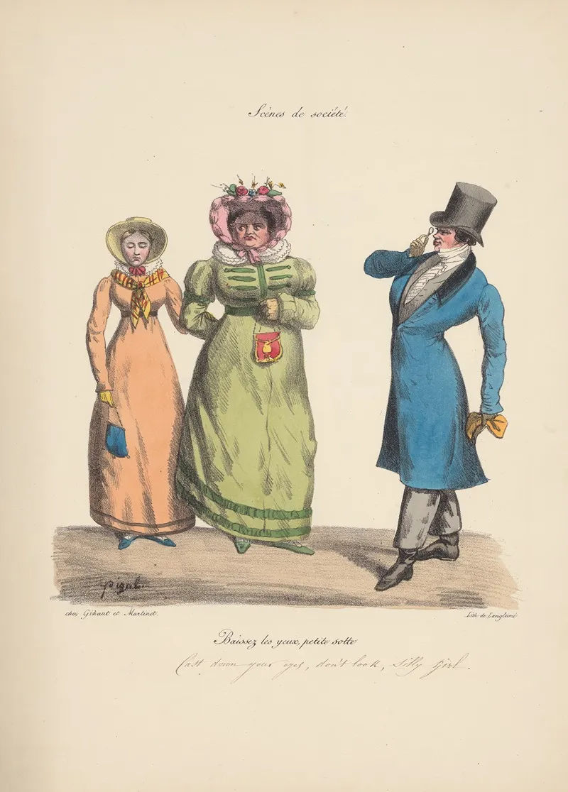 Recueil Des Scenes Familieres Et De Societe De Paris Pl 11 Wall Art by Edmé Jean Pigal - High-Resolution Digital Print