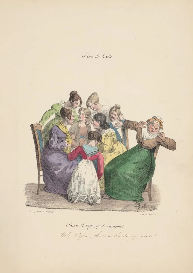 Recueil Des Scenes Familieres Et De Societe De Paris Pl 13 Wall Art by Edmé Jean Pigal - High-Resolution Digital Print