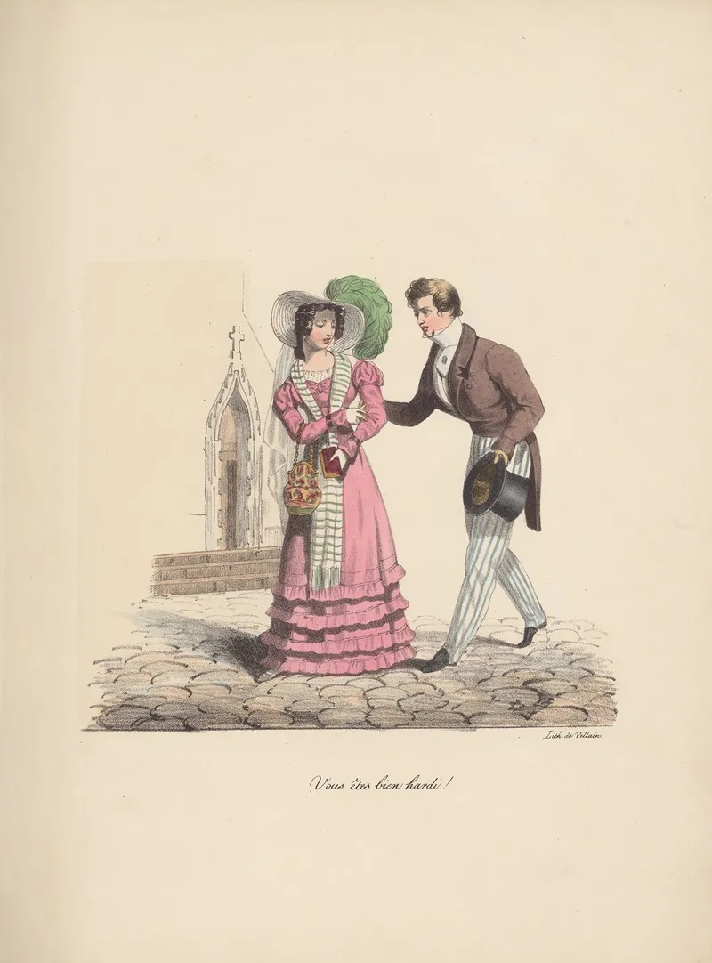 Recueil Des Scenes Familieres Et De Societe De Paris Pl 18 Wall Art by Edmé Jean Pigal - High-Resolution Digital Print