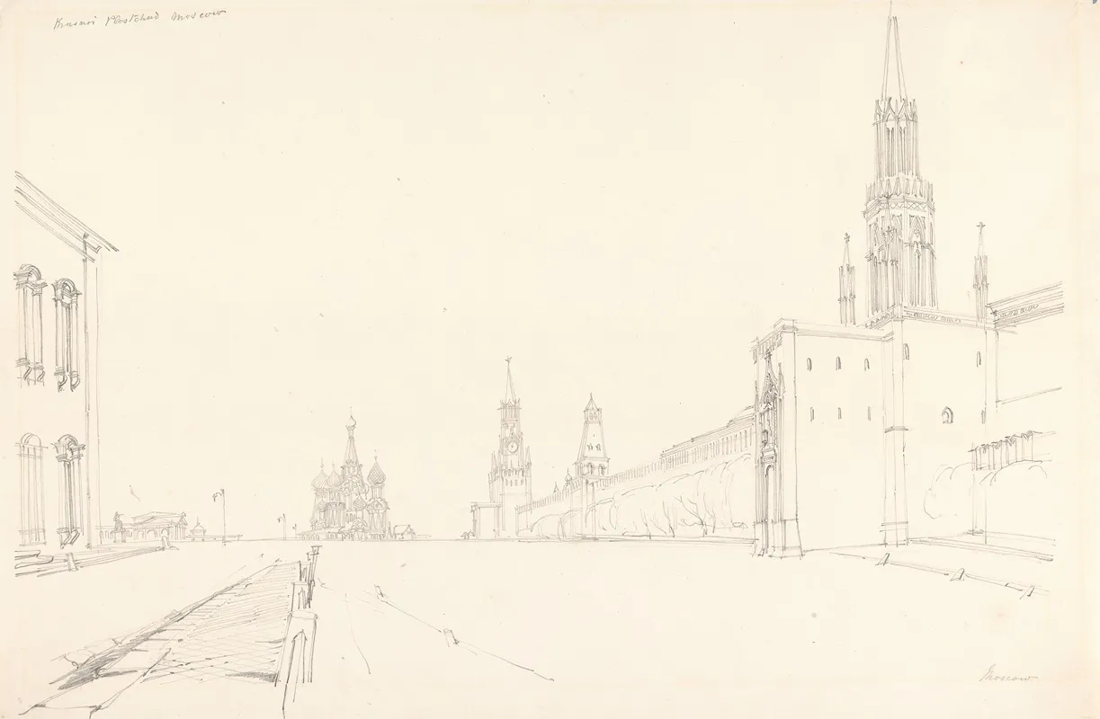 Red Square Moscow Wall Art by Alfred Gomersal Vickers - High-Resolution Digital Print