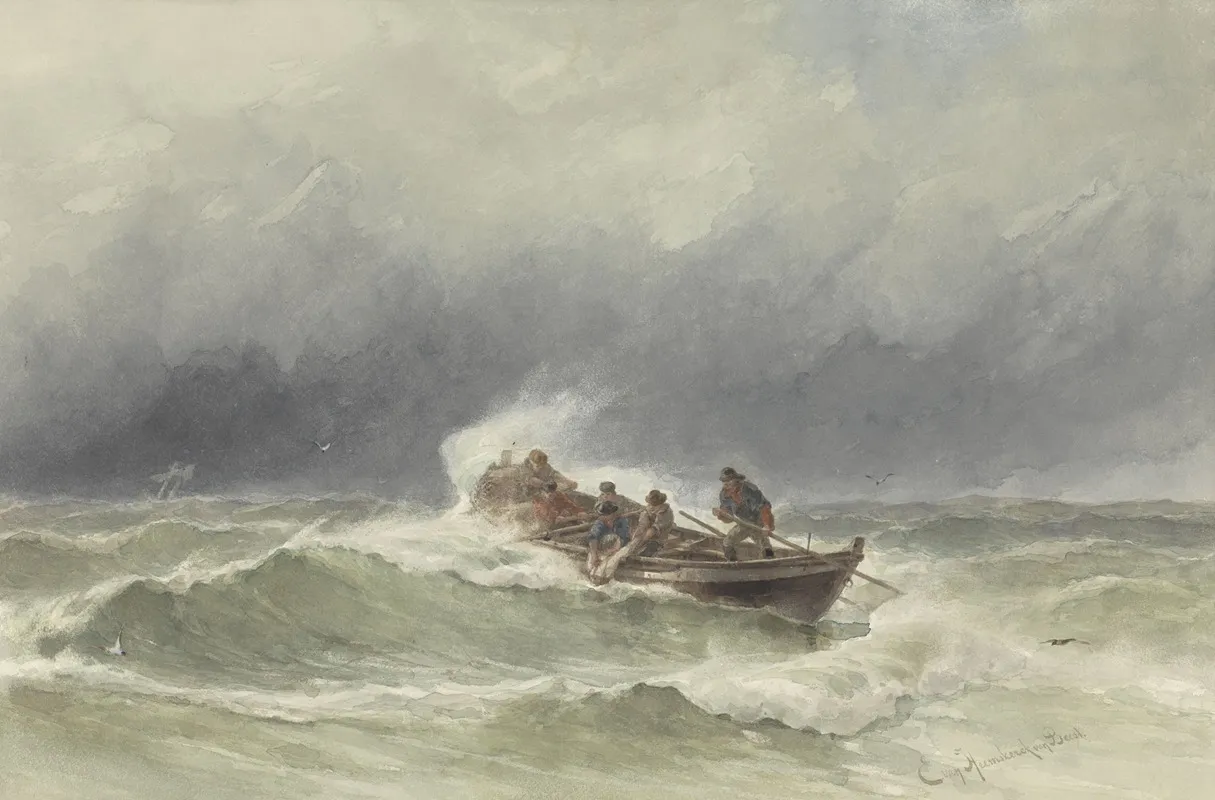 Redding Op Zee Wall Art by Jacob Eduard van Heemskerck van Beest - High-Resolution Digital Print