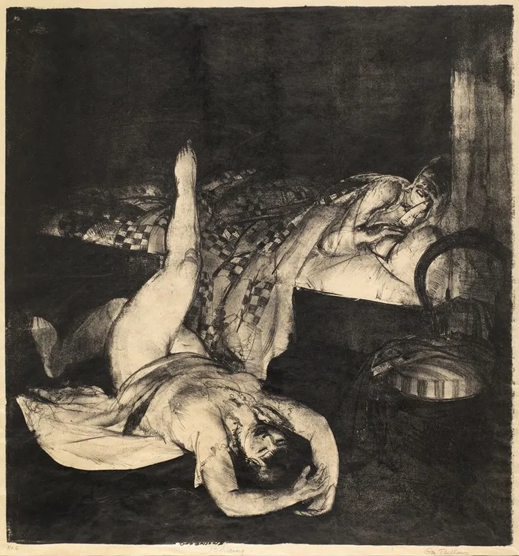 Reducing Reducing Exercises Wall Art by George Wesley Bellows - High-Resolution Digital Print