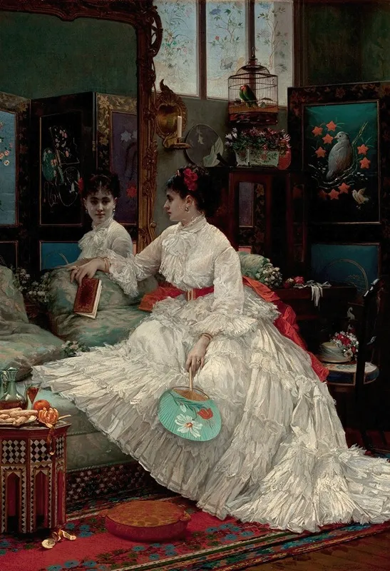 Reflections 8 Wall Art by Jules-Émile Saintin - High-Resolution Digital Print