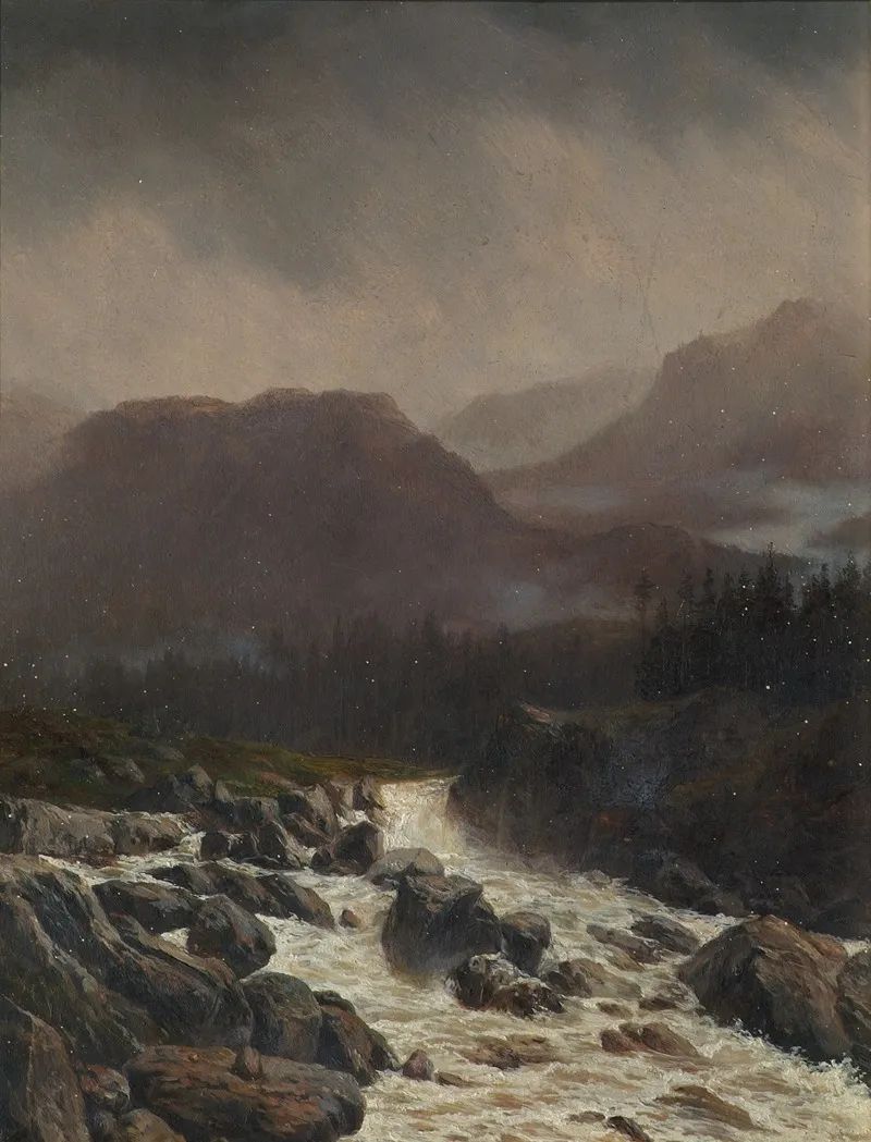 Regenlandschaft Wall Art by Carl Höflmayr - High-Resolution Digital Print