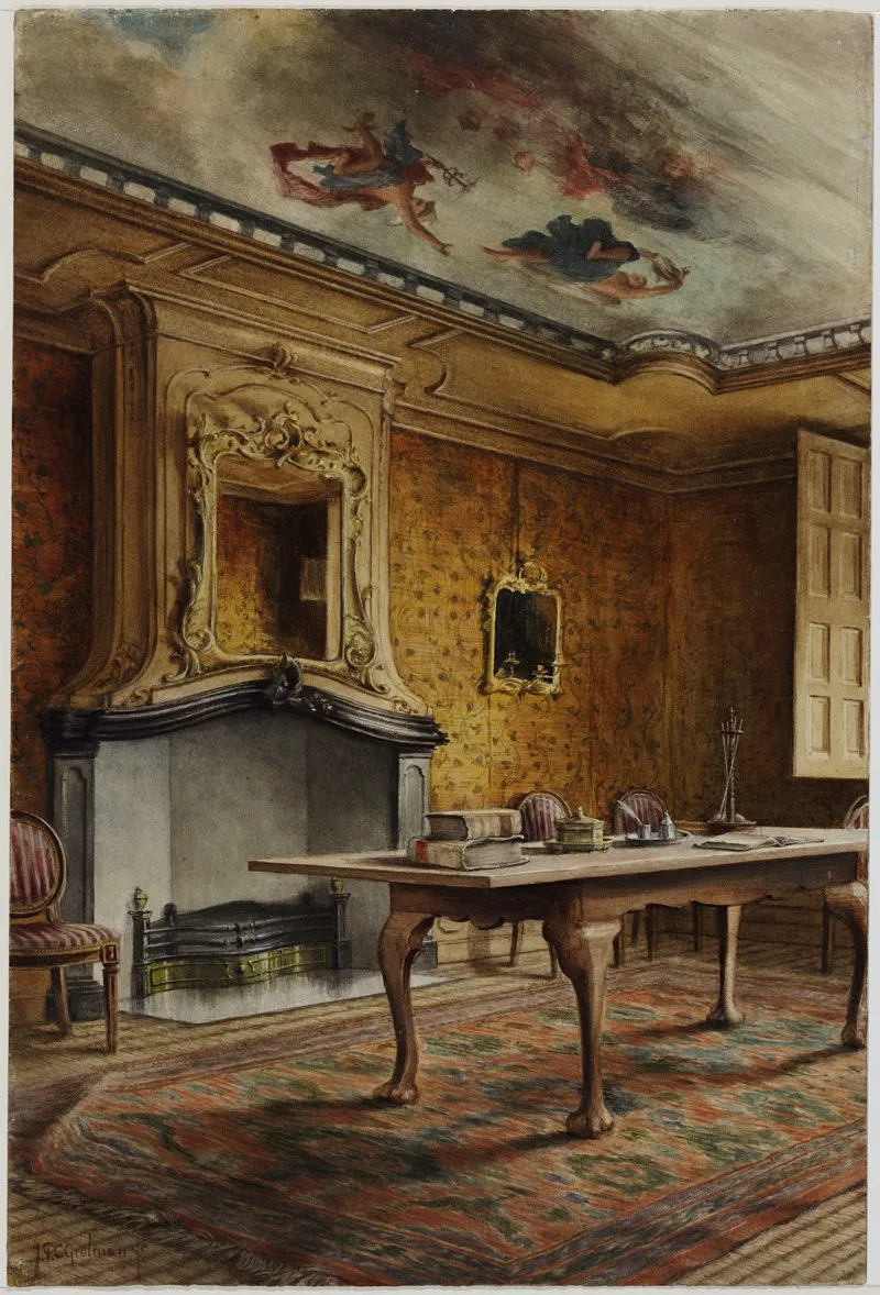 Regentenkamer St Pietershof Te Hoorn Wall Art by Johan Paul Constantinus Grolman - High-Resolution Digital Print