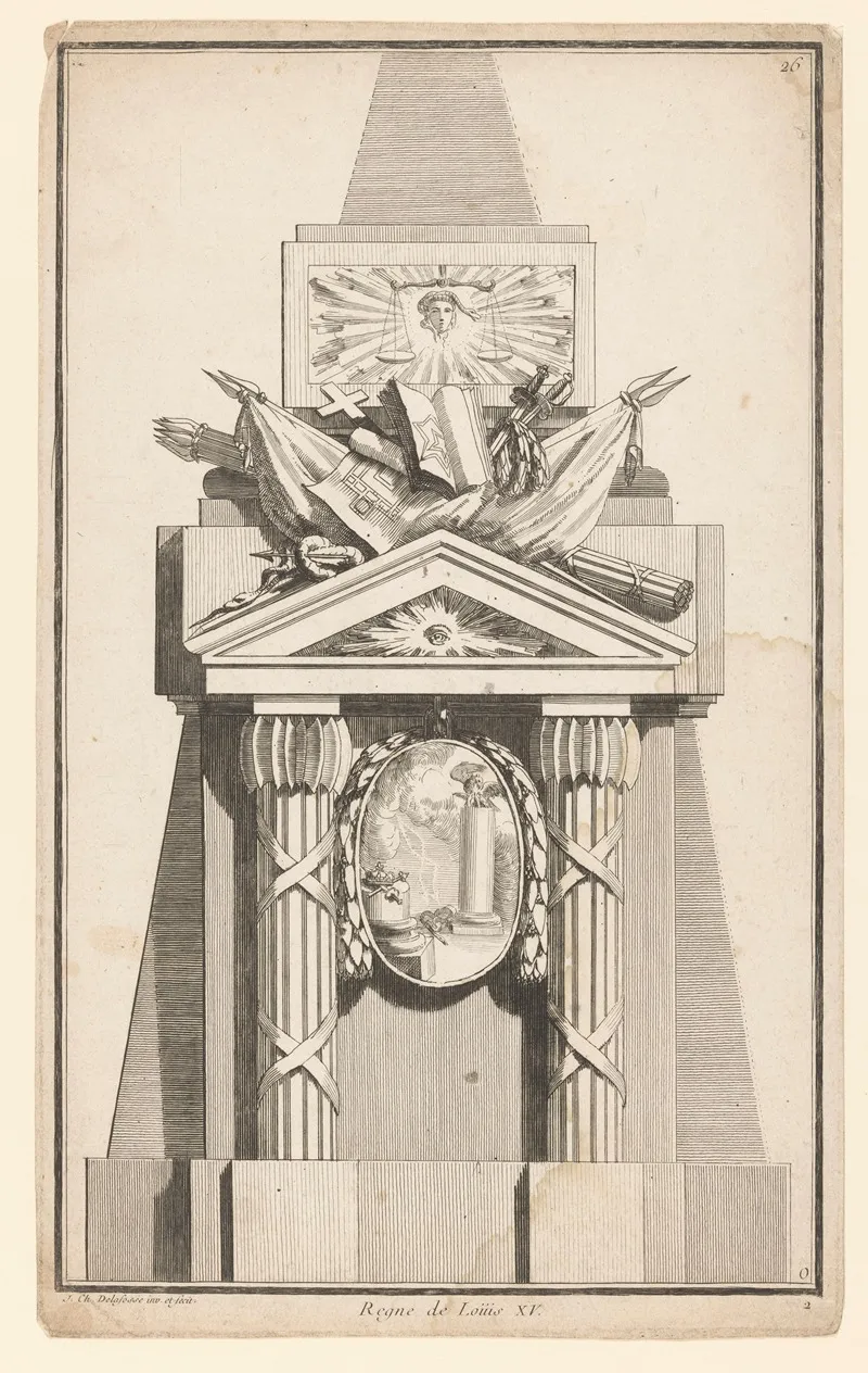 Regne De Louis Xv Wall Art by Jean-Charles Delafosse - High-Resolution Digital Print