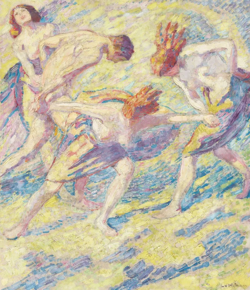 Reigen Wall Art by Ludwig von Hofmann - High-Resolution Digital Print
