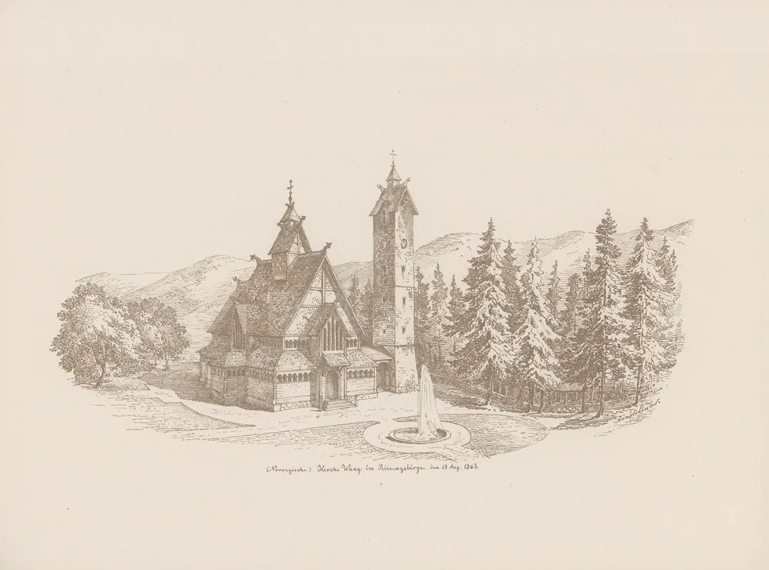 Reise Album 1863 Pl 21 Wall Art by Burchard Gebrüder - High-Resolution Digital Print