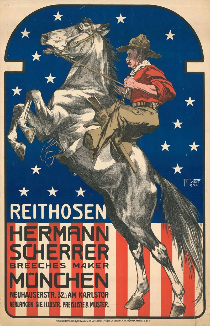 Reithosen Hermann Scherrer Munchen Wall Art by Moritz Veit - High-Resolution Digital Print