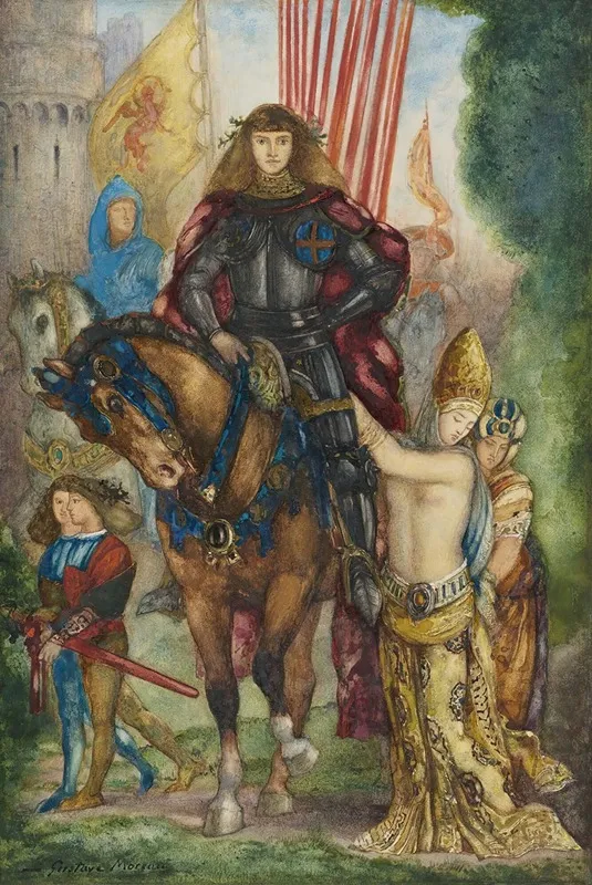 Reitre Et Captives Wall Art by Gustave Moreau - High-Resolution Digital Print