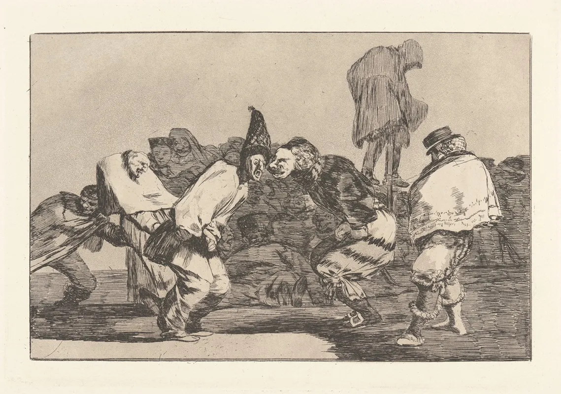 Rejoice Carnival For Tomorrow Thou Wilt Be Ashes Carnival Folly Alegrias Antruejo Que Manana Seras Ceniza Disparate De Carnabal Wall Art by Francisco de Goya - High-Resolution Digital Print