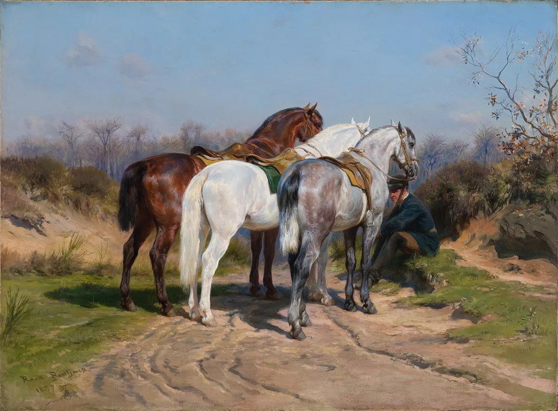Relay Hunting Wall Art by Rosa Bonheur - High-Resolution Digital Print