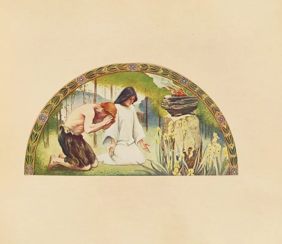 Religion After Charles Sprague Pearce Wall Art by A.V. Nye - High-Resolution Digital Print