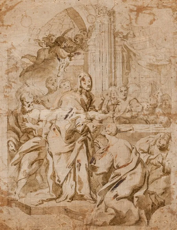 Religious Scene 2 Wall Art by Girolamo Bonini - High-Resolution Digital Print