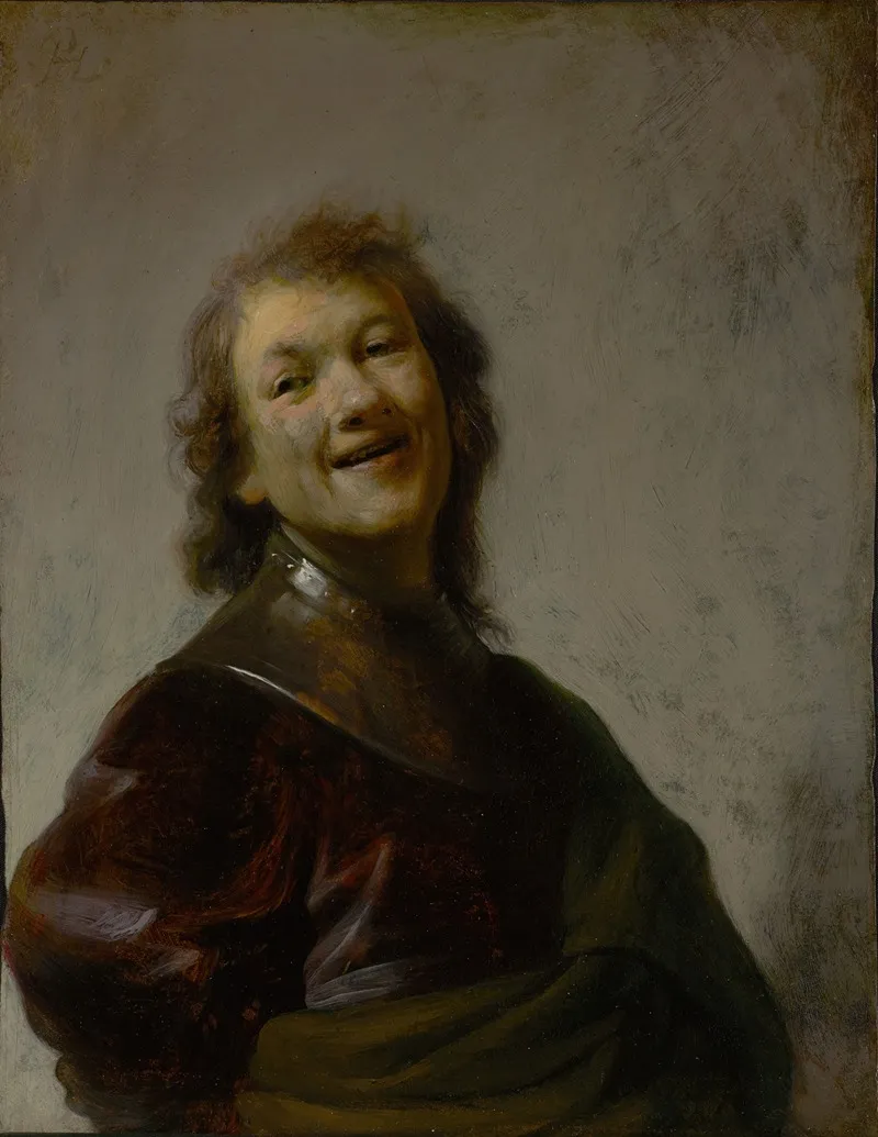 Rembrandt Laughing Wall Art by Rembrandt van Rijn - High-Resolution Digital Print