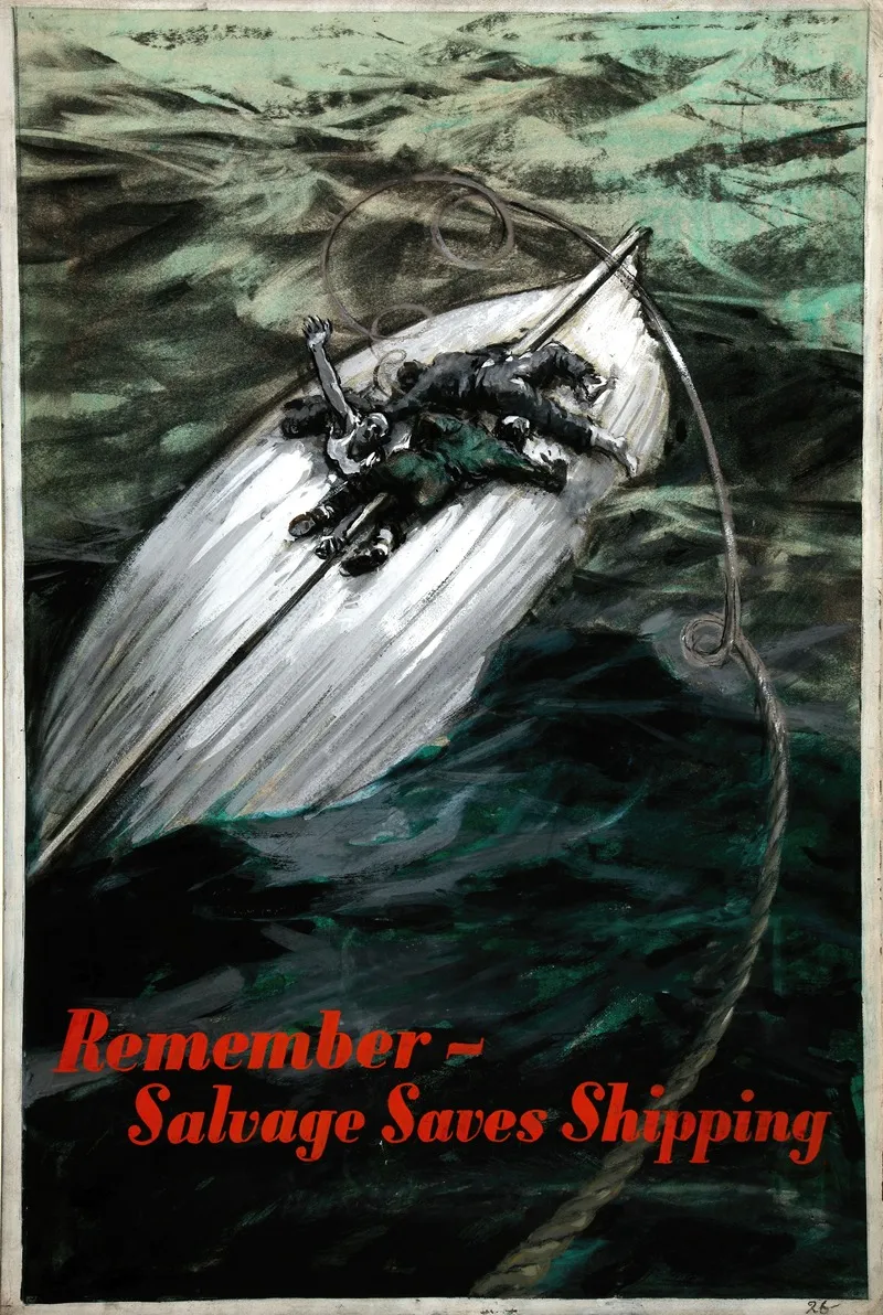 Remember Salvage Saves Shipping Wall Art by Anonymous - High-Resolution Digital Print