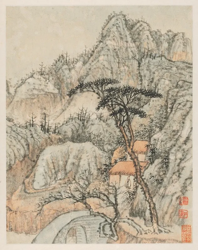 Reminiscences Of Qinhuai River Pl3 Wall Art by Shitao - High-Resolution Digital Print