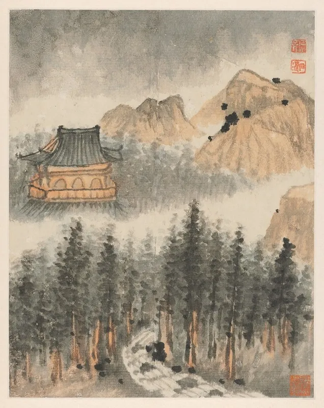 Reminiscences Of Qinhuai River Pl7 Wall Art by Shitao - High-Resolution Digital Print