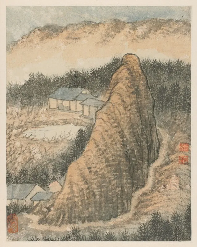 Reminiscences Of Qinhuai River Pl8 Wall Art by Shitao - High-Resolution Digital Print