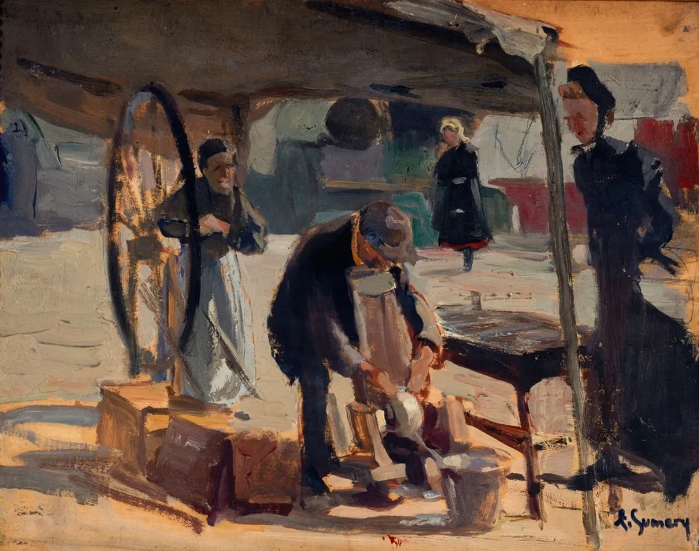 Remouleur A Passy Wall Art by Adolphe-Ernest Gumery - High-Resolution Digital Print