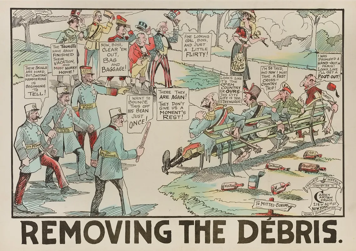 Removing The Debris Wall Art by Carey Cartoon Service - High-Resolution Digital Print