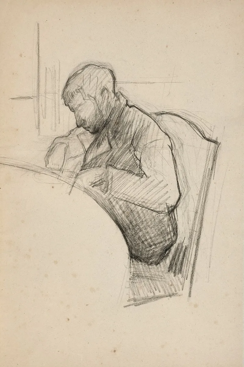 Rene Caillebotte A Table Etude Pour Le Dejeuner