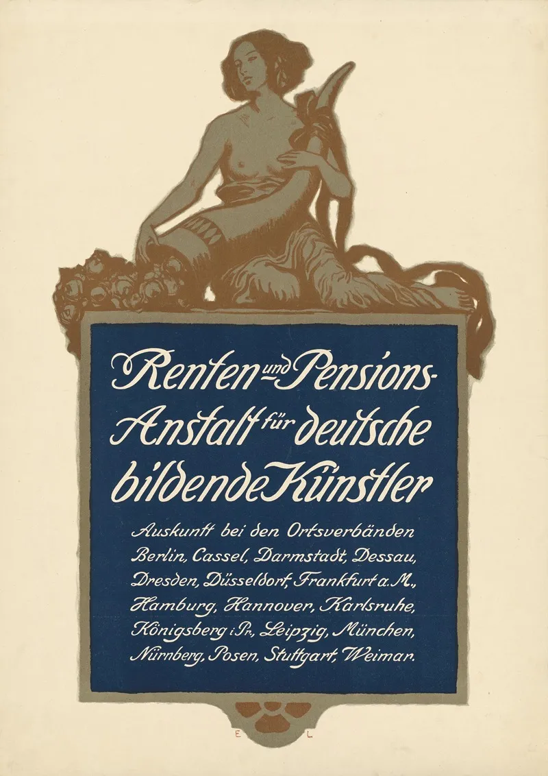 Renten Und Pensions Anstalt Fur Deutsche Bildende Kunstler Wall Art by Anonymous - High-Resolution Digital Print
