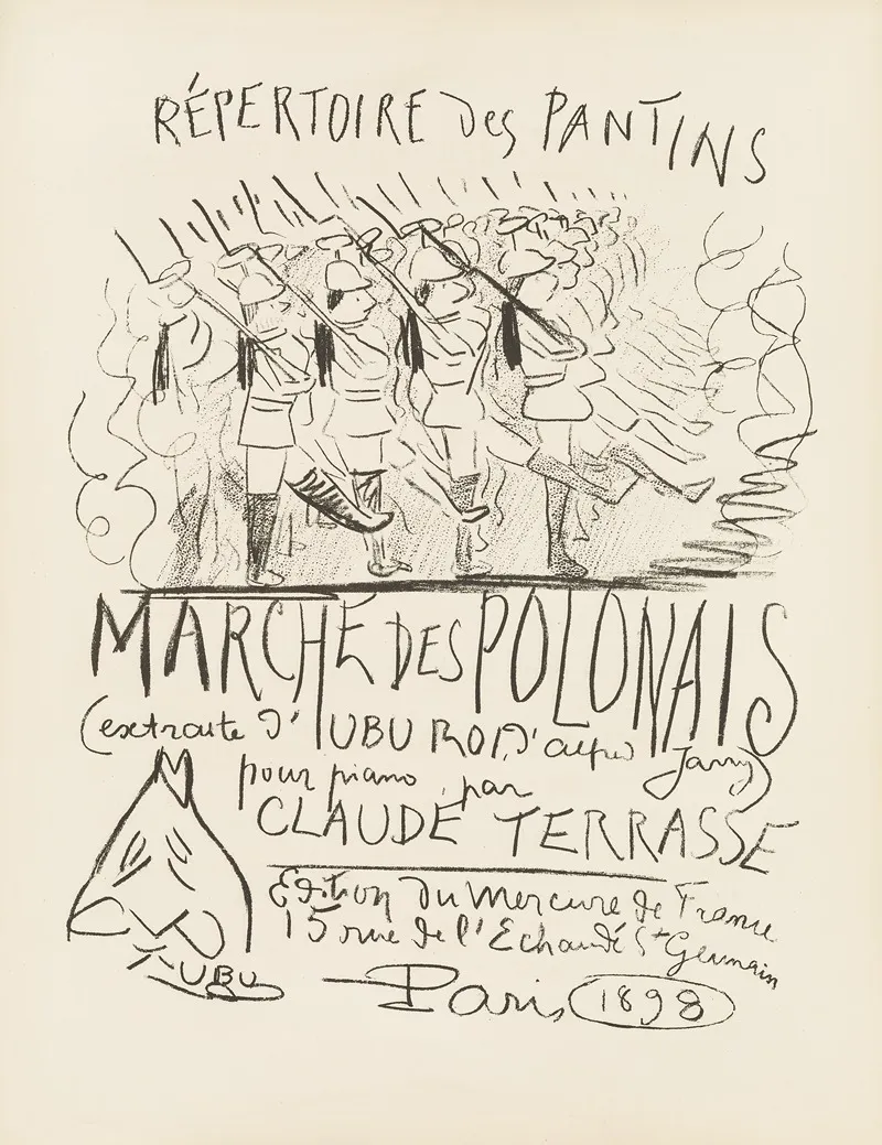 Repertoire Des Pantins Pl 9 Wall Art by Alfred Jarry - High-Resolution Digital Print