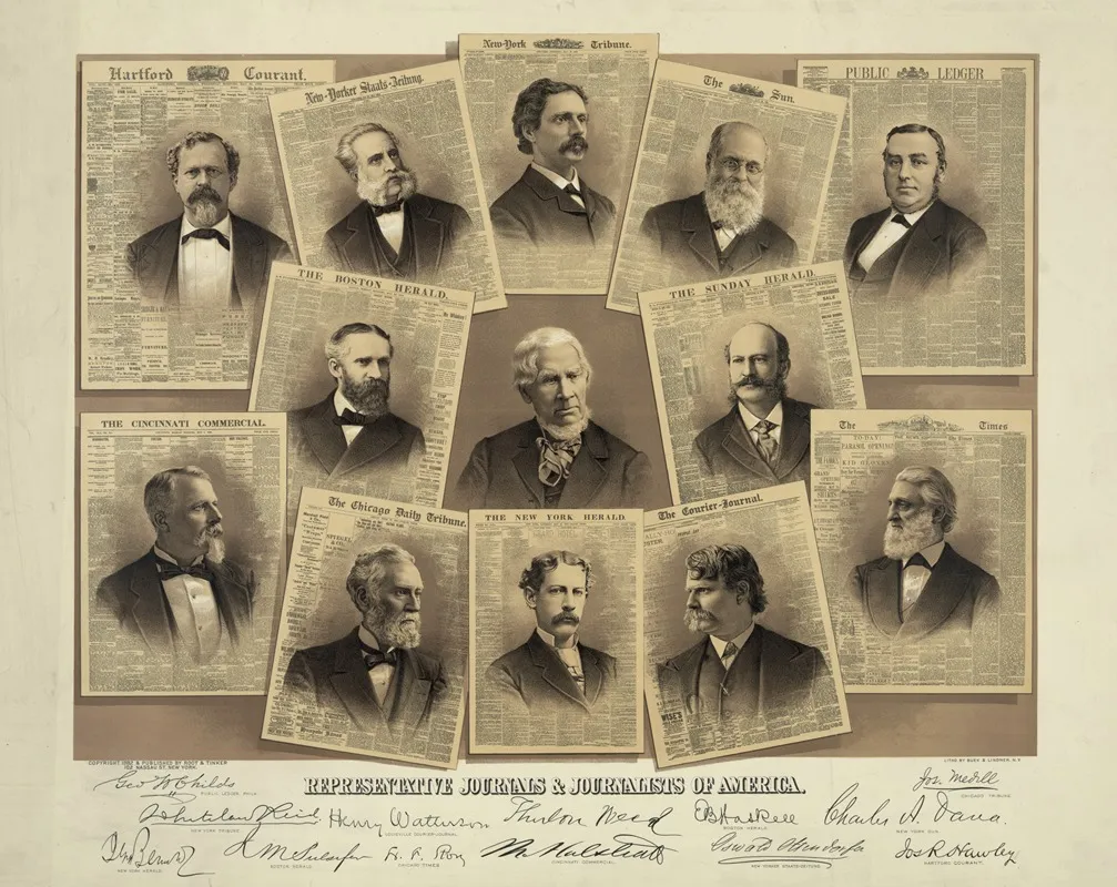 Representative Journals Journalists Of America Wall Art by Buek &amp; Lindner - High-Resolution Digital Print