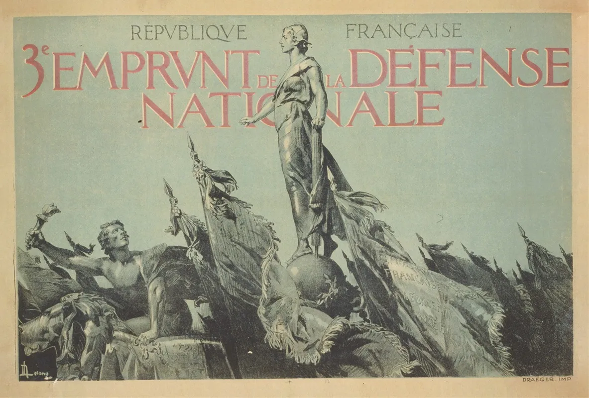 Republique Francaise 3e Emprunt De La Defense Nationale Wall Art by A. Lelong - High-Resolution Digital Print