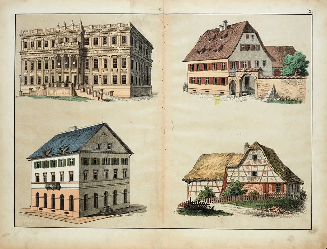 Residential Buildings Wall Art by D. Englert - High-Resolution Digital Print