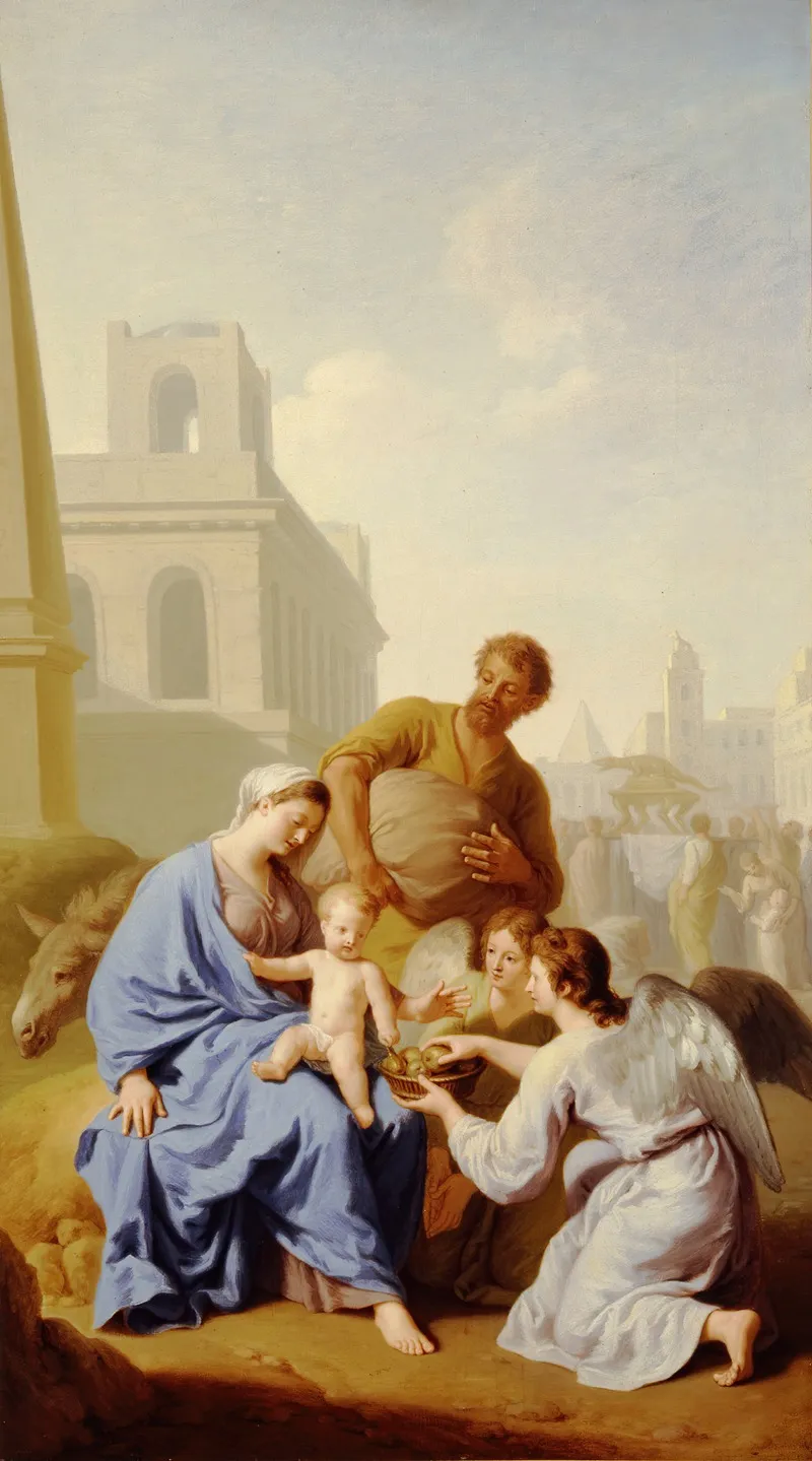 Rest On The Flight Into Egypt 13 Wall Art by Henri Antoine de Favanne - High-Resolution Digital Print