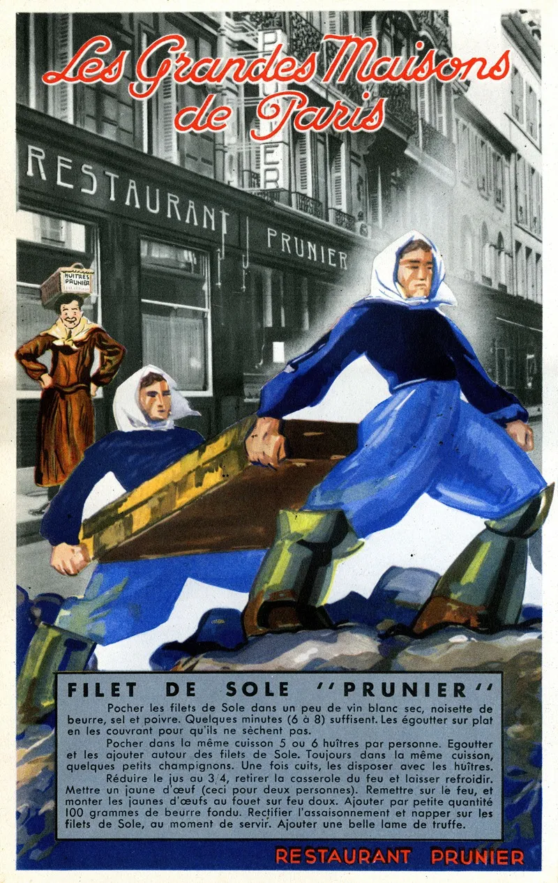 Restaurant Prunier Wall Art by Laboratoires de la Passiflorine - High-Resolution Digital Print