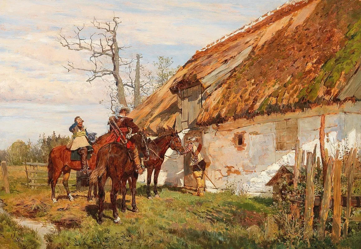 Resting By The Barn