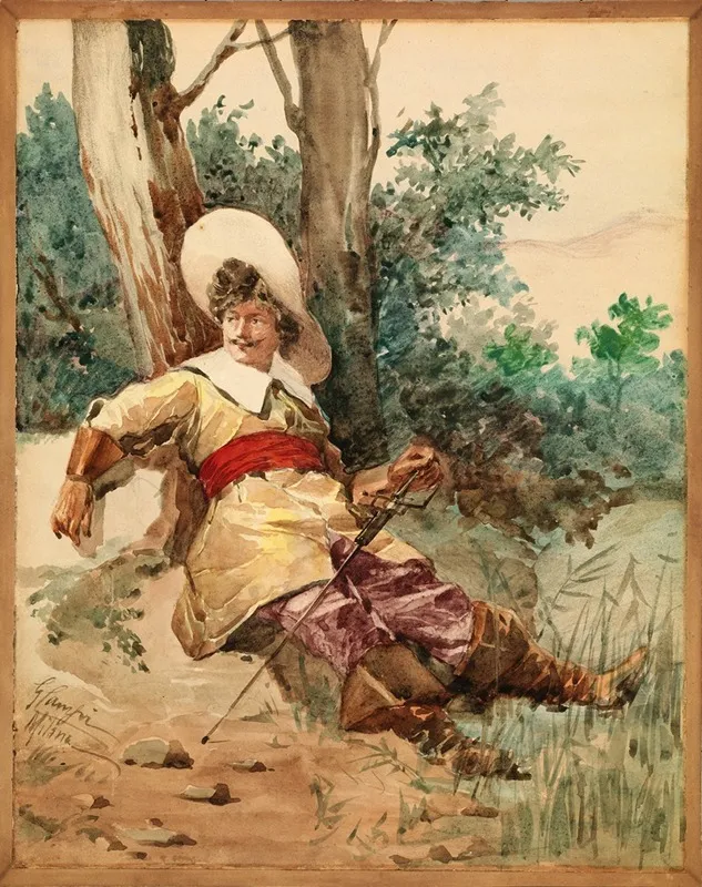 Resting Musketeer Wall Art by G. Camfri - High-Resolution Digital Print