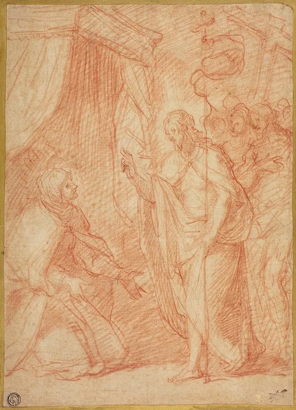 Resurrected Christ Appearing To His Mother Wall Art by Cesare Dandini - High-Resolution Digital Print