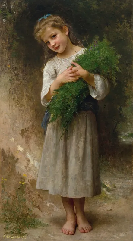 Retour Des Champs Wall Art by William Bouguereau - High-Resolution Digital Print