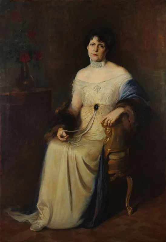 Retrato De La Esposa Del Autor Wall Art by Ernesto de la Cárcova - High-Resolution Digital Print