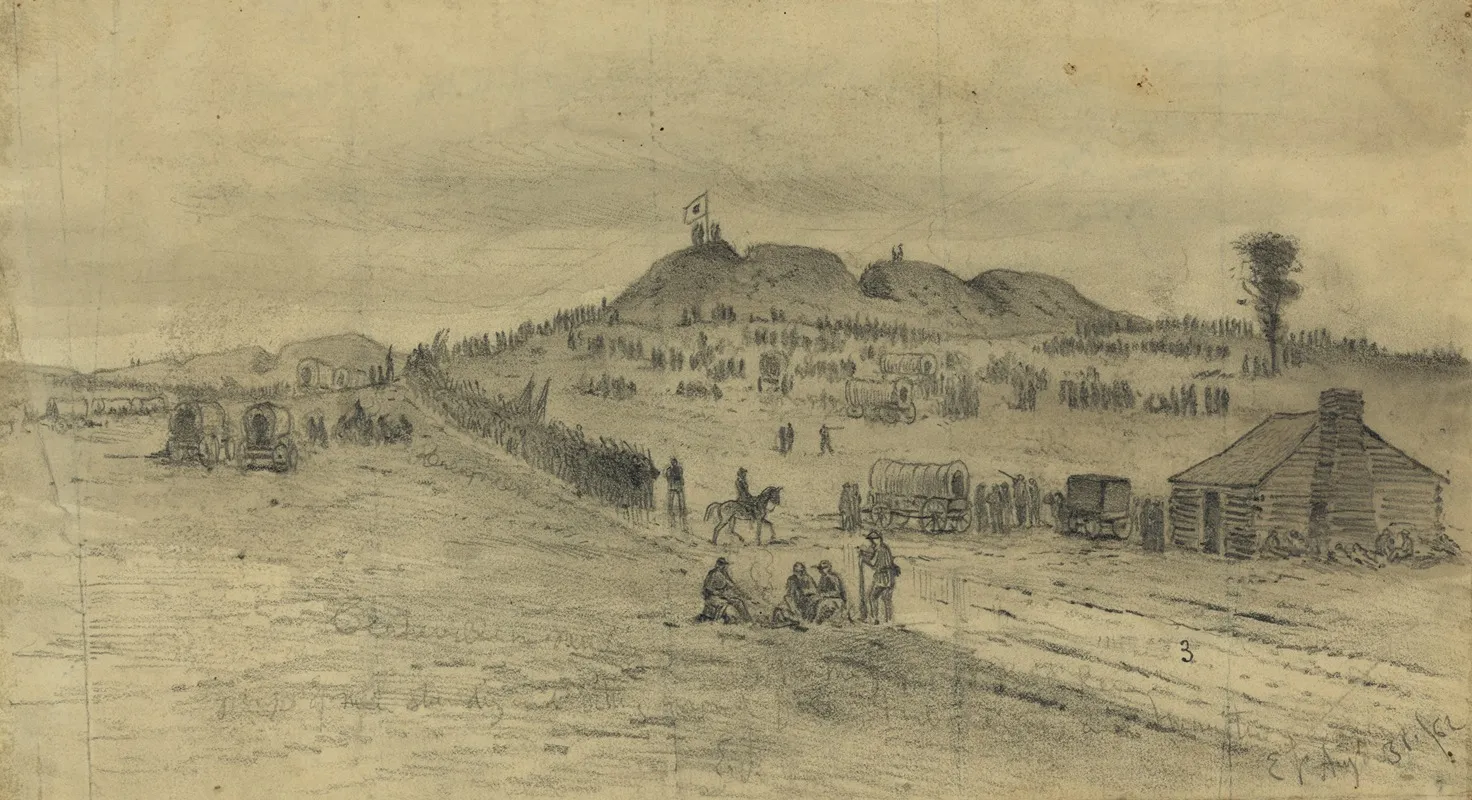 Retreat Of The Army Of The Rappahannock Commanded By Genl Pope Through The Town Of Centreville After The Battle Of Second Bull Run