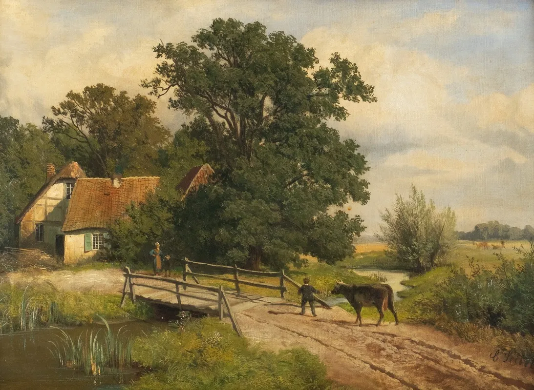 Return From The Cattle Market Wall Art by Carl Seibels - High-Resolution Digital Print