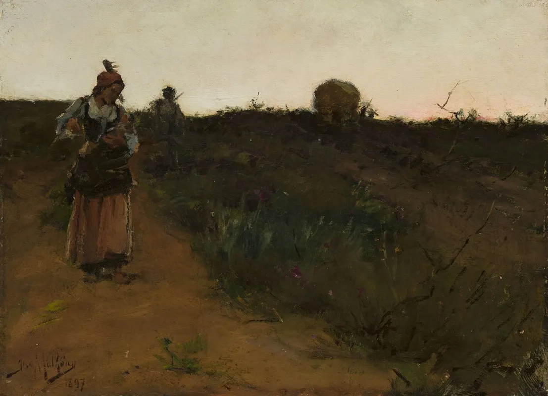 Return From The Fields 4 Wall Art by José Malhoa - High-Resolution Digital Print