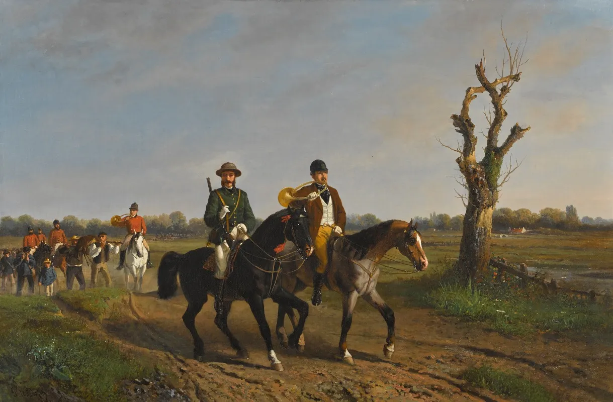 Return From The Hunt 7 Wall Art by Paul Van der Vin - High-Resolution Digital Print