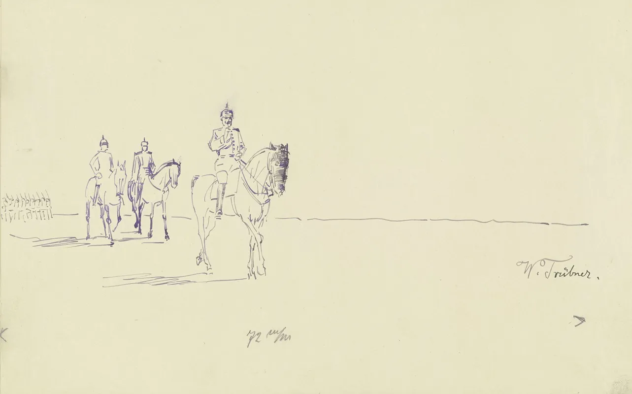 Return From The Parade Wall Art by Wilhelm Trübner - High-Resolution Digital Print