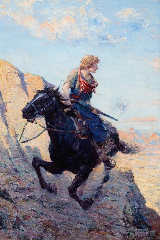 Returning Fire Wall Art by Frank Spradling - High-Resolution Digital Print