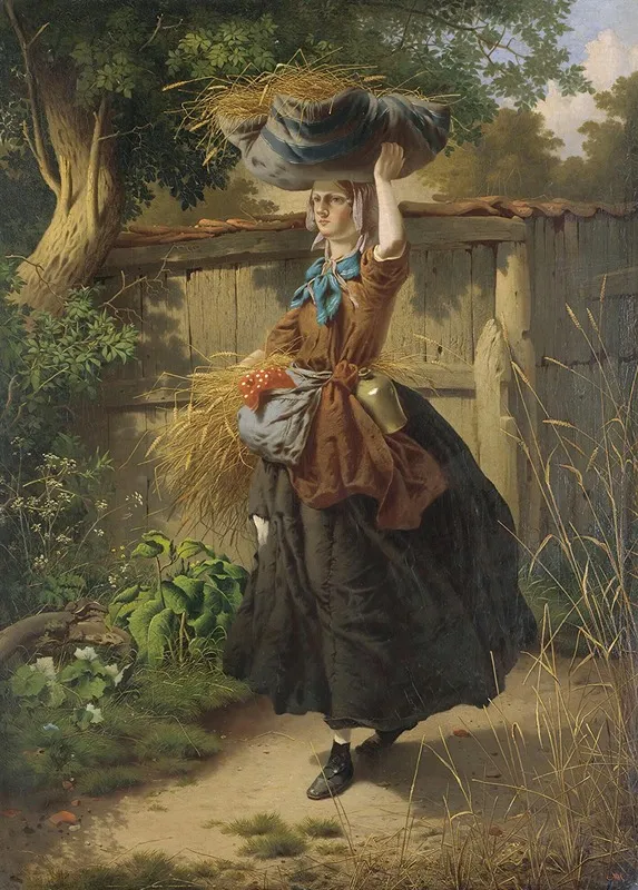 Returning From The Fields Wall Art by William Edward Millner - High-Resolution Digital Print