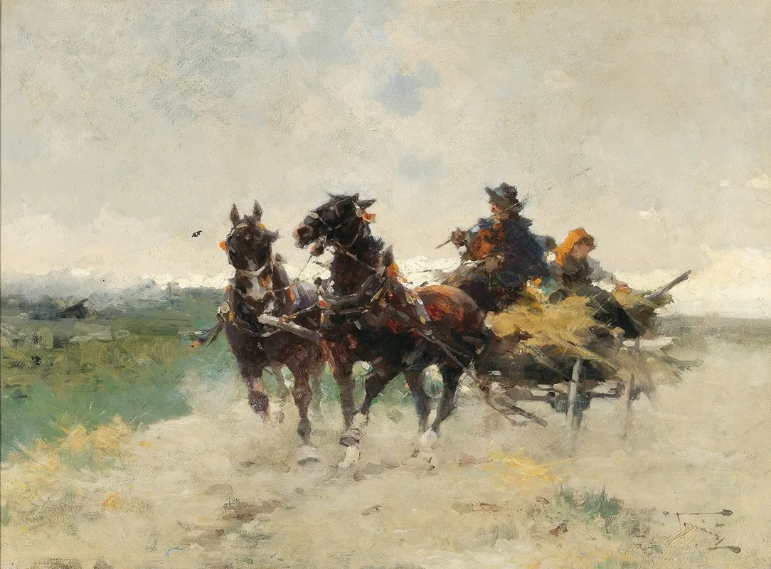 Returning Home From The Fields Wall Art by Alfredo Tominz - High-Resolution Digital Print