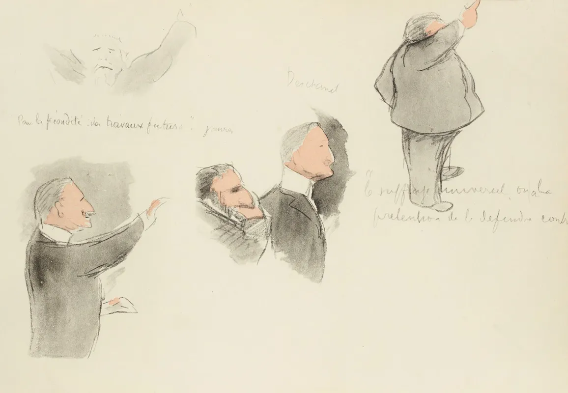 Reunion Salle Wagram Pour La Representation Proportionnelle 1909 Wall Art by Paul Goute - High-Resolution Digital Print